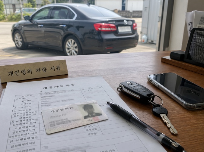 개인명의 중고차수출 준비서류
