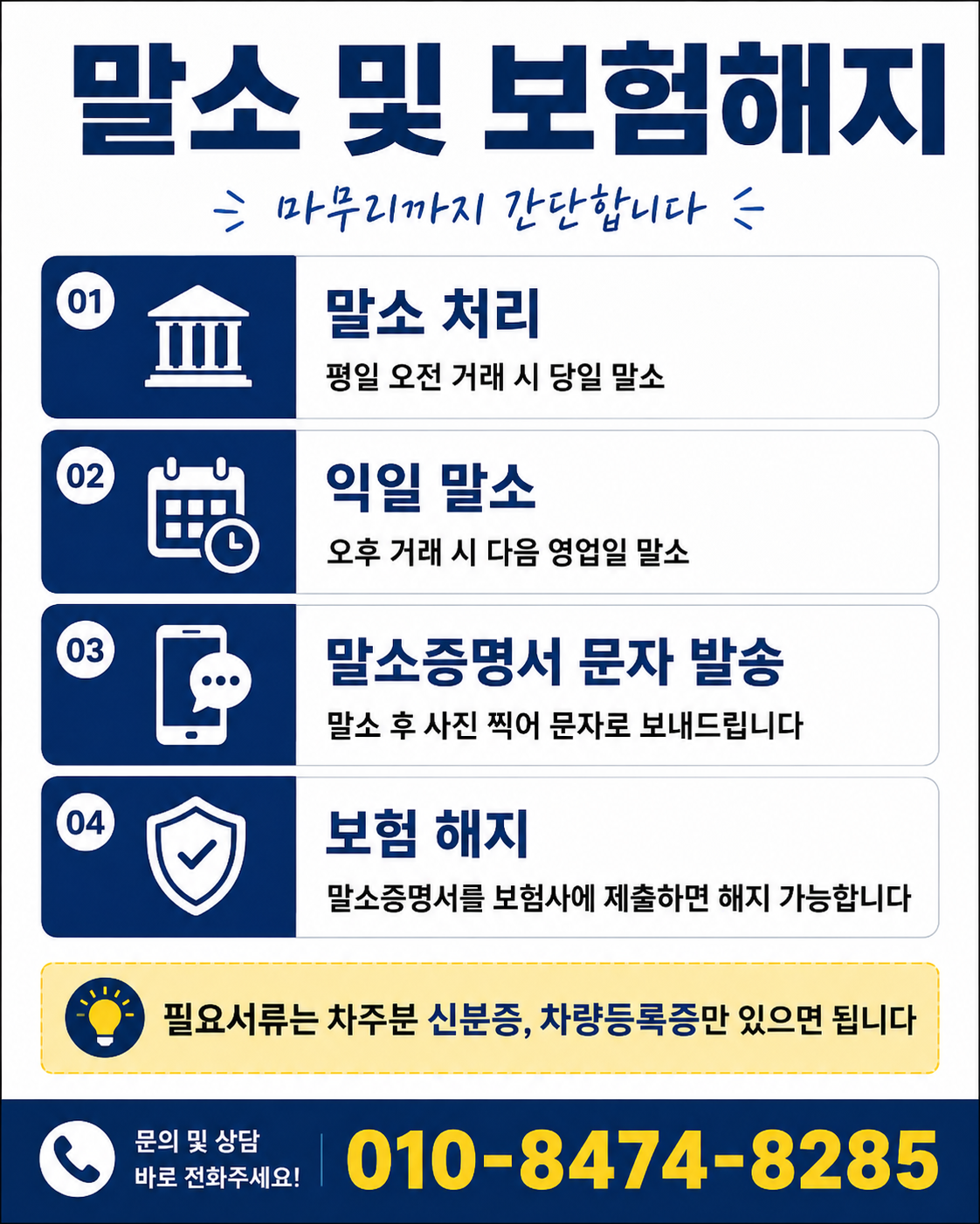 중고차수출말소후보험해지