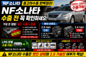 NF소나타중고차수출
