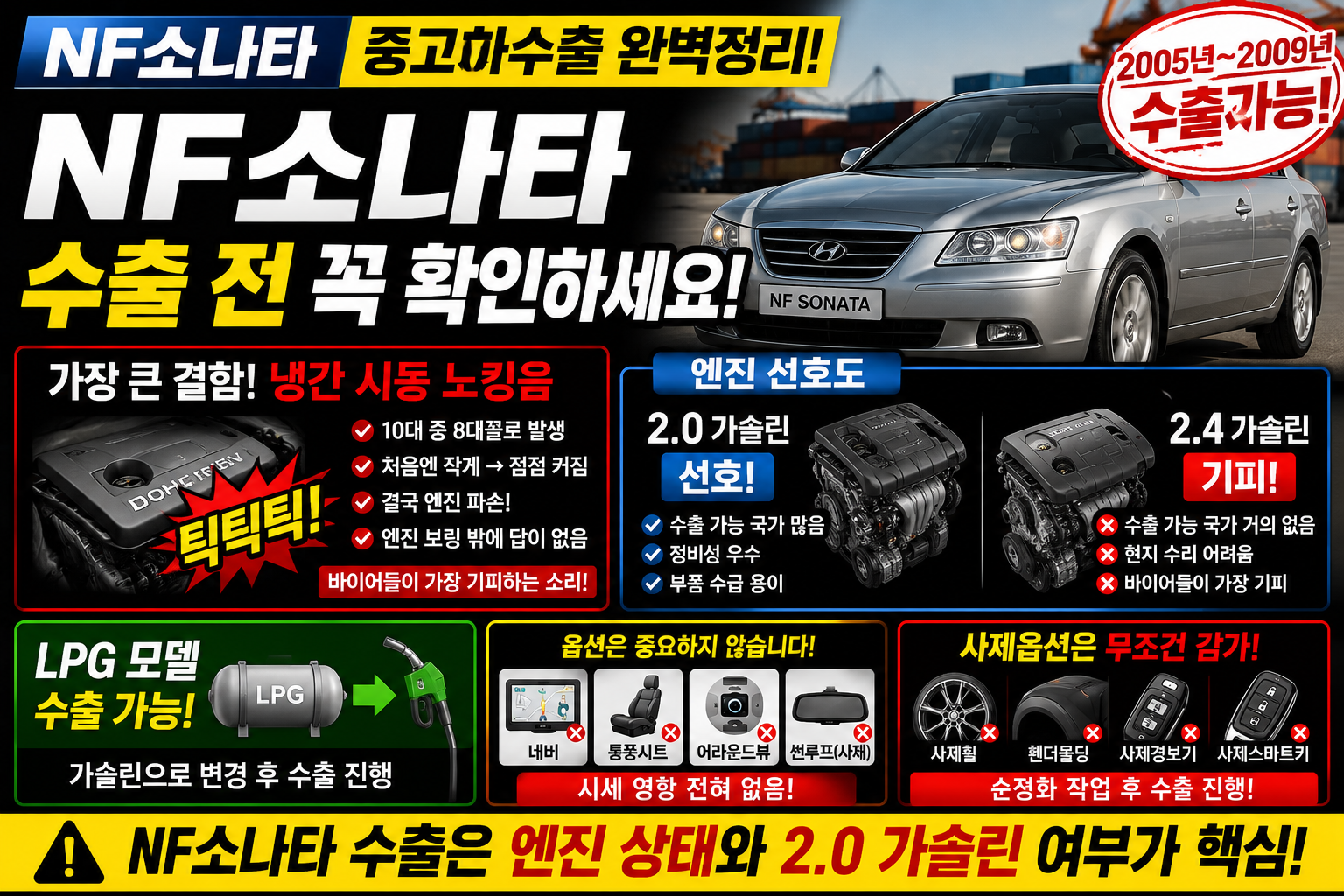 NF소나타중고차수출