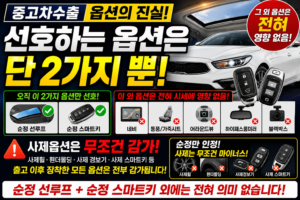 중고차수출선호하는옵션